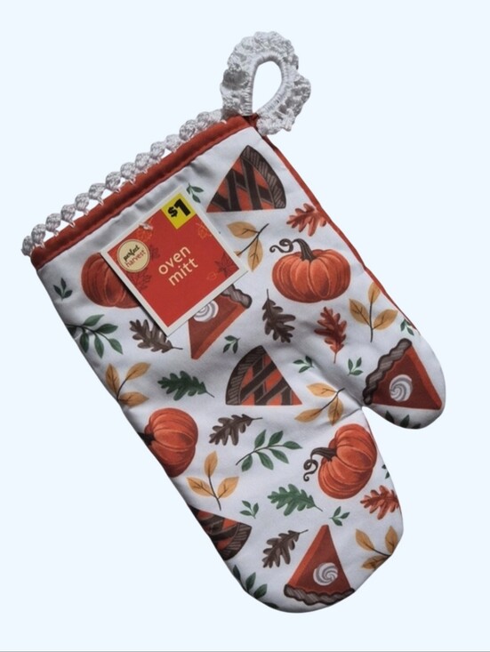 Handmade Other - Thanksgiving Harvest Pumpkin Pie Oven Potholder Mitt,Hanging,Glove,FancyHandmade